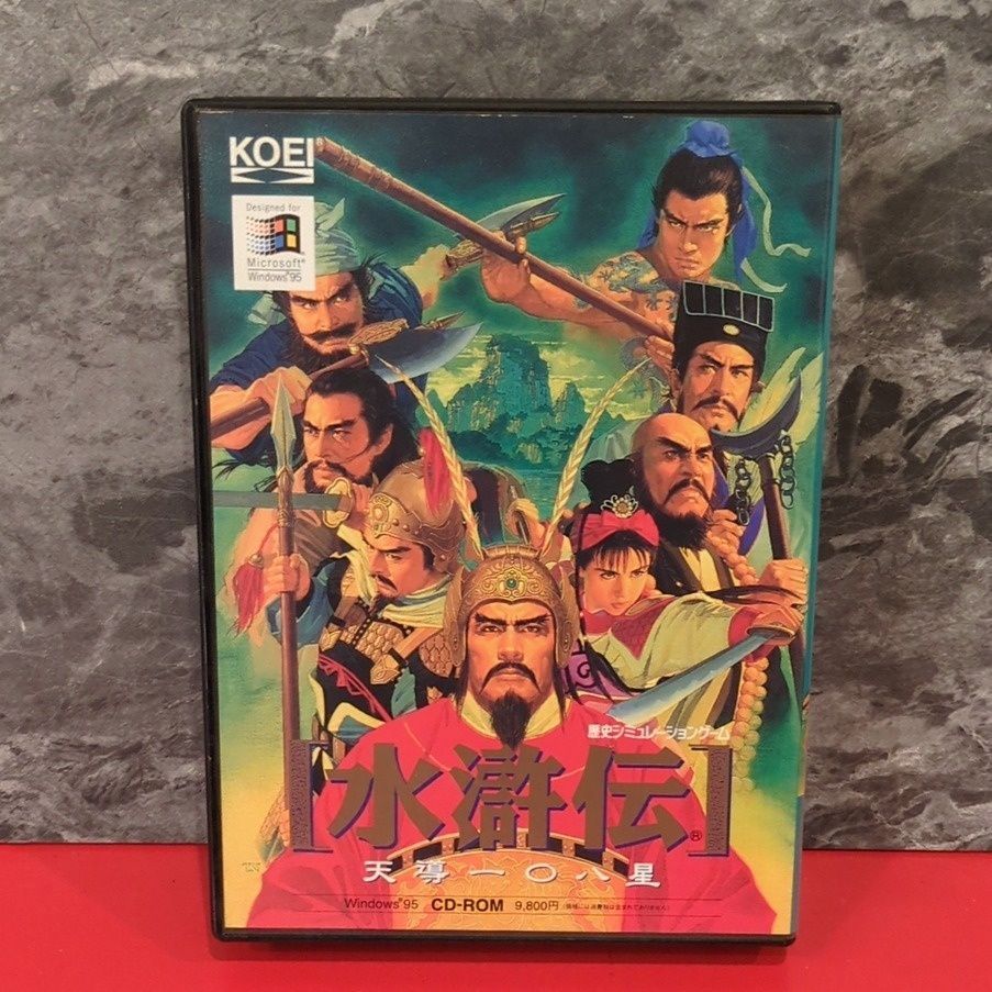 完品 水滸伝 天導一〇八星 光栄 Windows95 CDソフト マニュアル3冊 