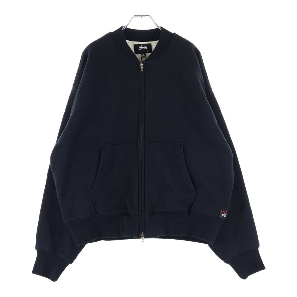 STUSSY (ステューシー) THERMAL LINED FLEECE ZIP サーマル ラインド フリース ジップアップジャケット ブラック 25F118583
