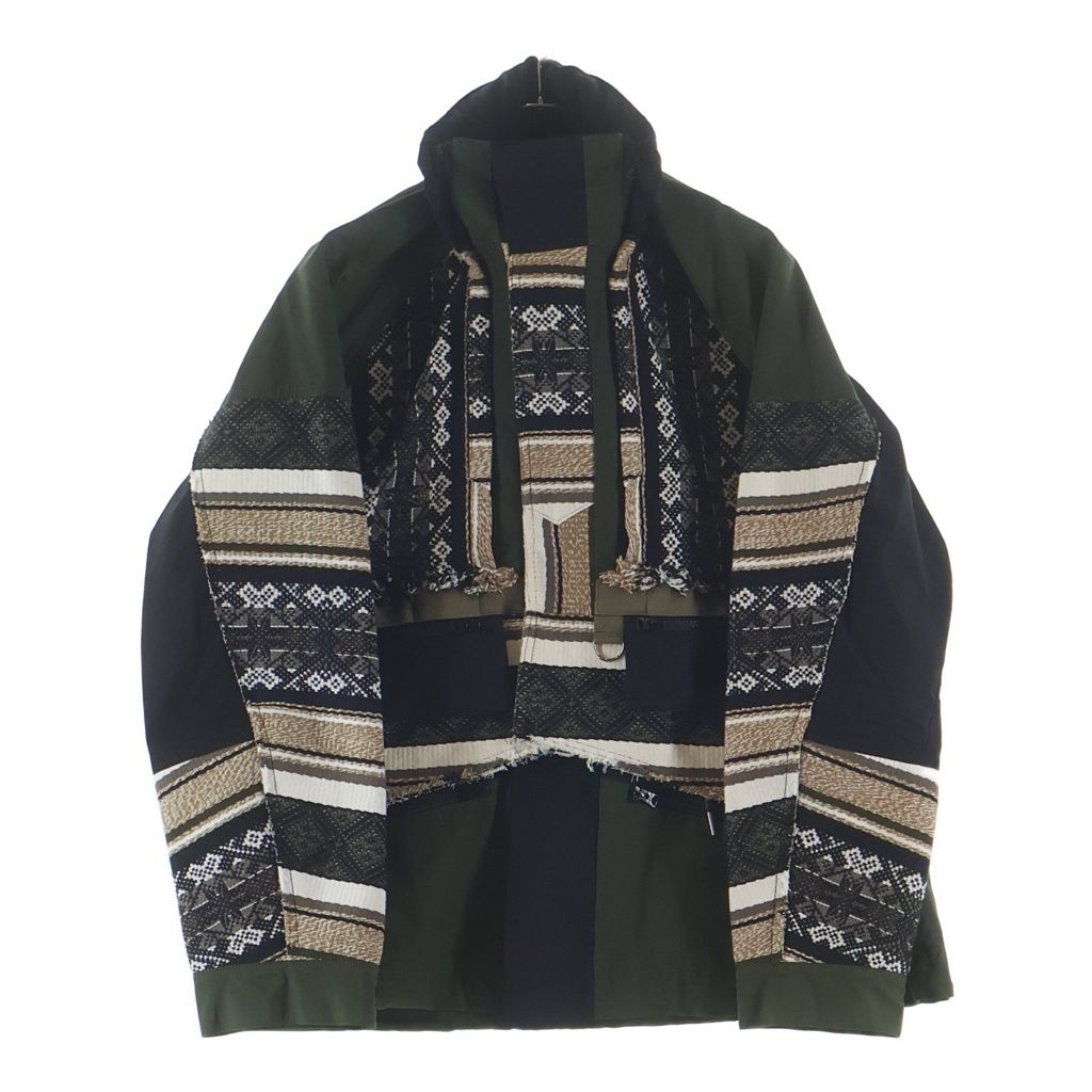 Sacai (サカイ) 22SS Rug Jacquard Blouson ジップアップ ラグ 