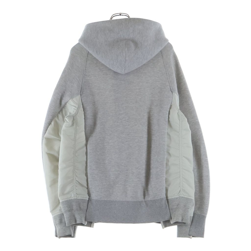 Sacai (サカイ) Sponge Sweat MA-1 Hoodie ナイロン切替 スウェット
