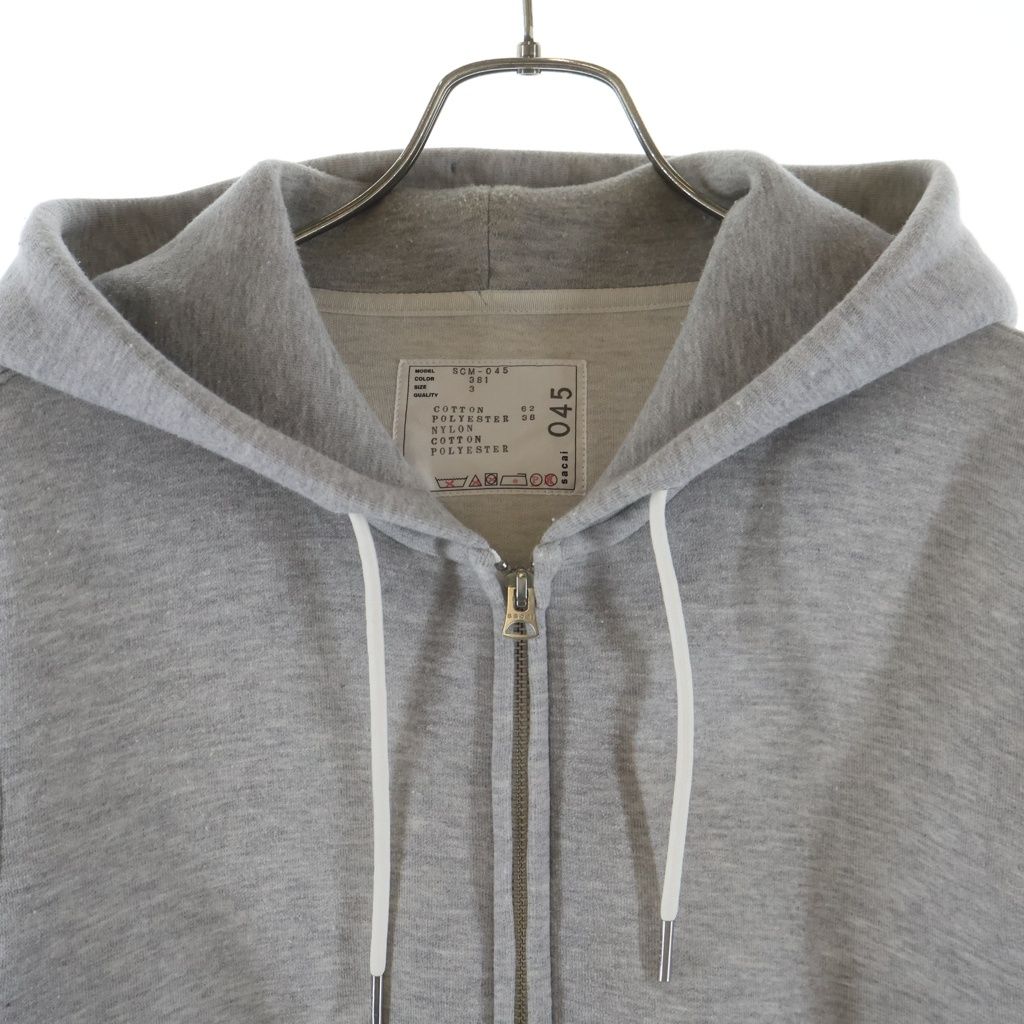 Sacai (サカイ) Sponge Sweat MA-1 Hoodie ナイロン切替 スウェット