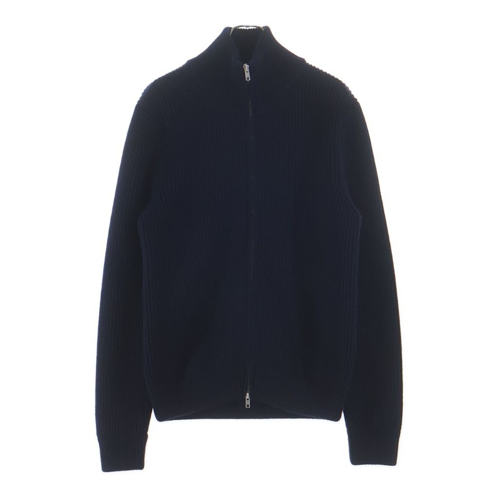 Maison Margiela (メゾンマルジェラ) 20AW DRIVERS KNIT ドライバーズウールニット ジップアップ長袖セーター ネイビー S50GP0143