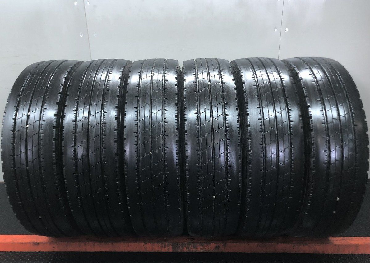 DUNLOP ENASAVE SPLT50M 205/70R17.5 115/113L LT 17.5インチ ライトトラック用 夏タイヤ 6本 25年製 バリ溝 エルフ ダイナ等　(STE146)