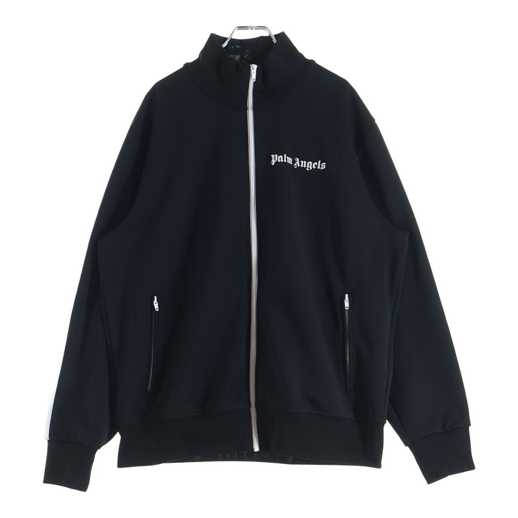 Palm Angels (パームエンジェルス) サイドライン ジップアップ トラックジャケット ブラック PMBD001C99FAB001