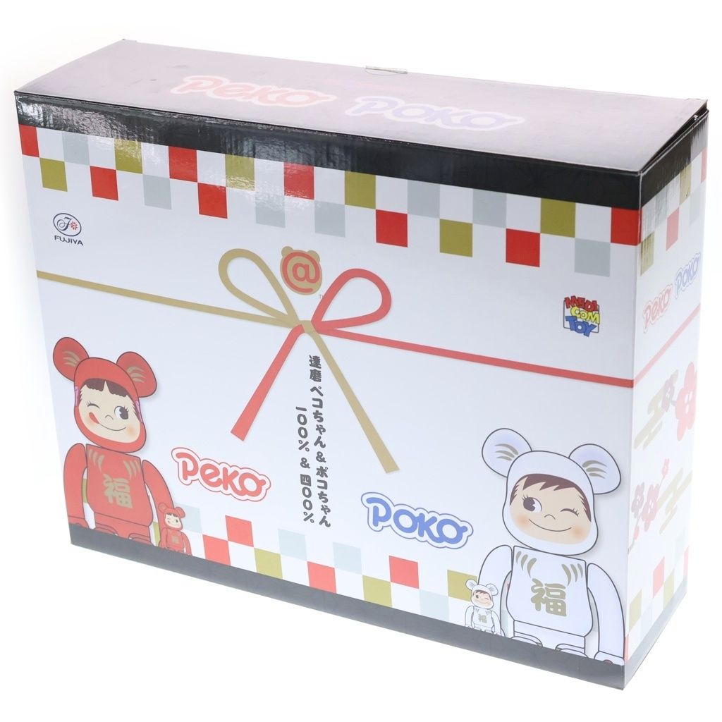 BE@RBRICK (ベアブリック) PEKO&POKO DARUMA 達磨ペコちゃん&ポコ