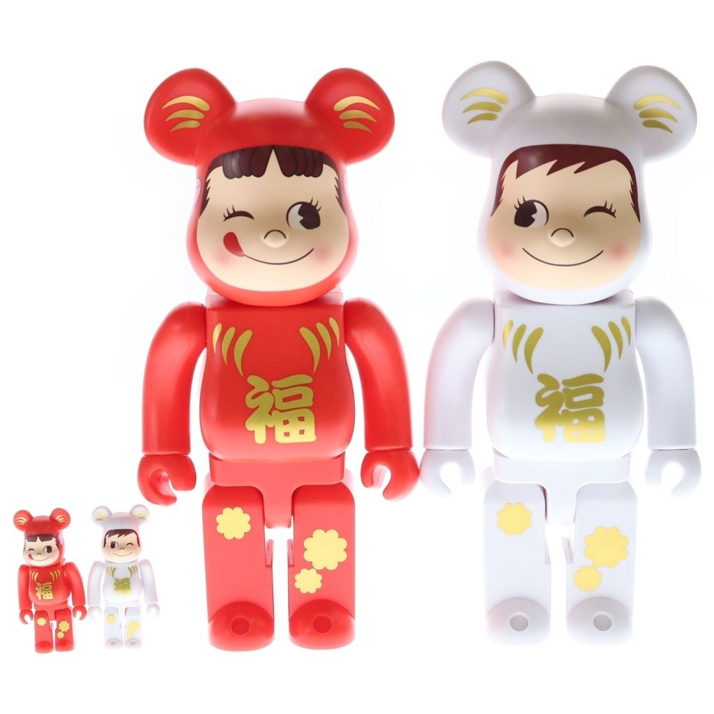 BE@RBRICK (ベアブリック) PEKO&POKO DARUMA 達磨ペコちゃん&ポコ