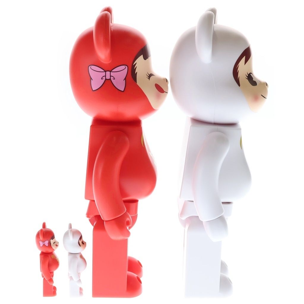 べこちゃん様 4点セット BE@RBRICK (ベアブリック) PEKO&POKO DARUMA 達磨ペコちゃん&ポコ