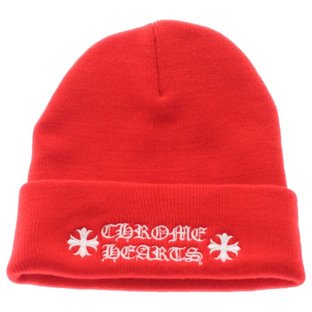 CHROME HEARTS (クロムハーツ) WATCH CAP ワッチキャップ ロゴ刺繍ニット帽子