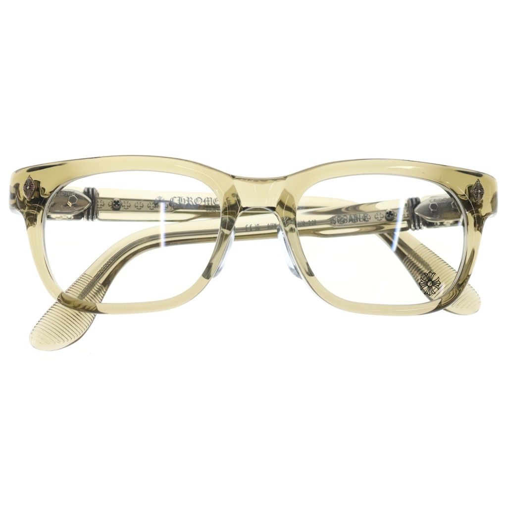 CHROME HEARTS クロムハーツ DOOABLE サイドダガー装飾 スクエア サングラス クリア CHROME HEARTS (クロムハーツ) DOOABLE サイドダガー装飾 スクエア