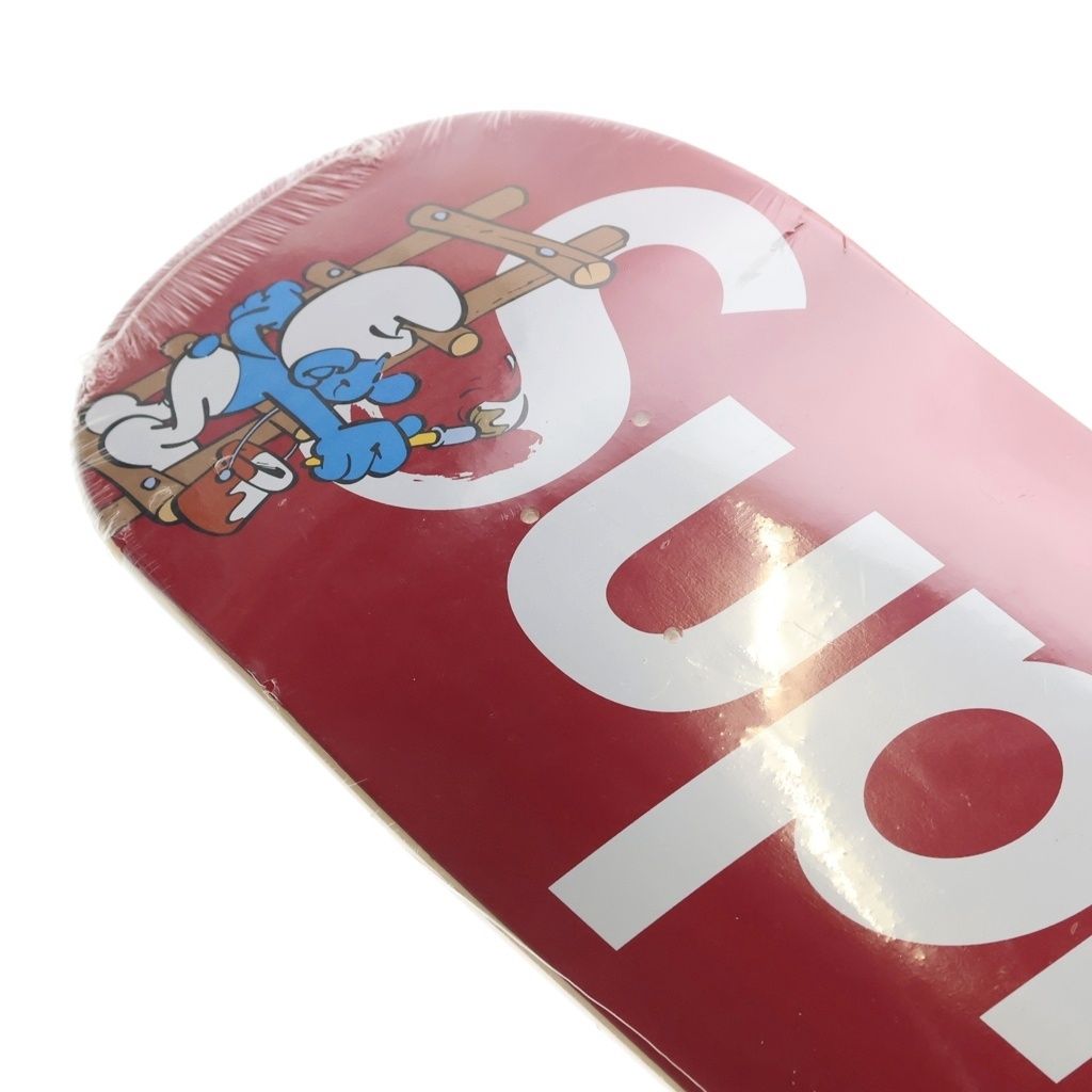 supreme スケートボード＋デッキスタンド シュプリーム ペイズリー 赤 SUPREME (シュプリーム) 20AW x Smurfs Deck ボックスロゴペイント