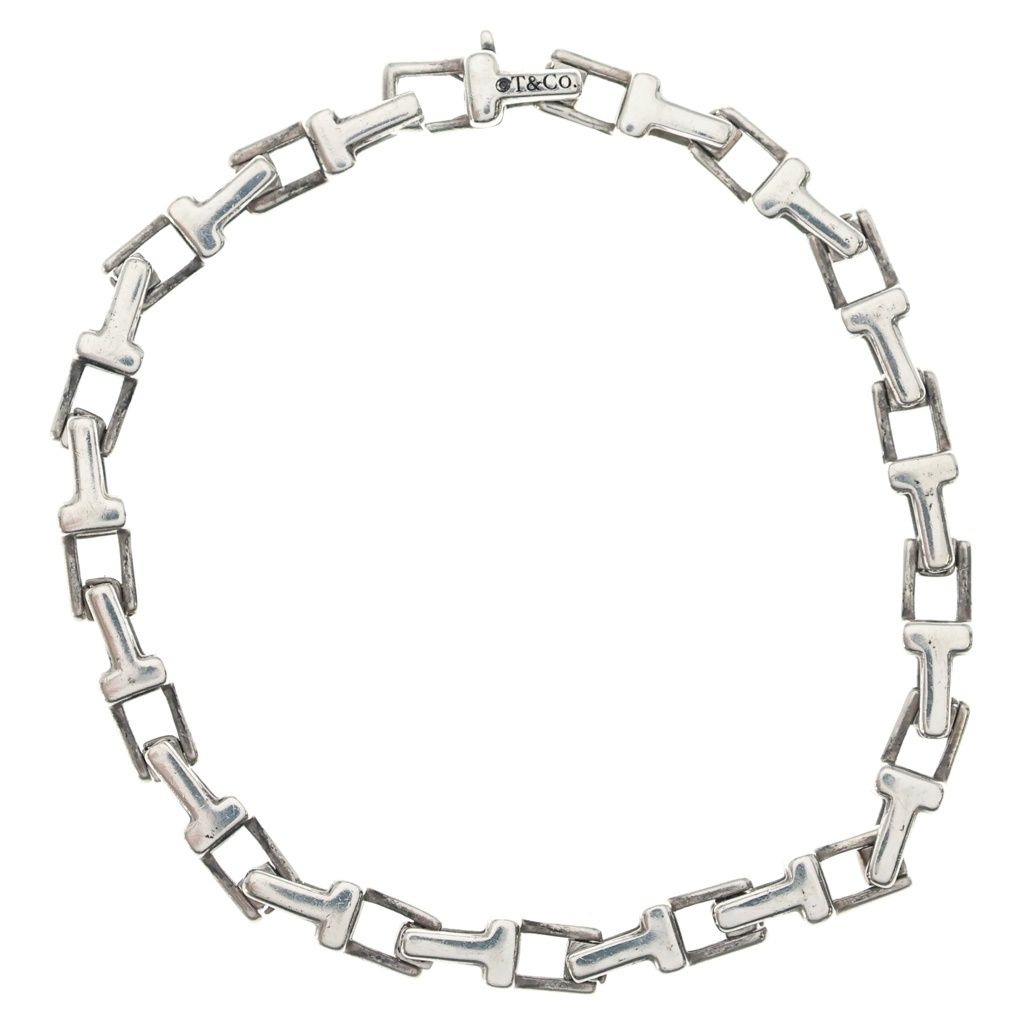 TIFFANY & Co. (ティファニー) T Narrow Chain Bracelet Tナロー チェーンブレスレット シルバー
