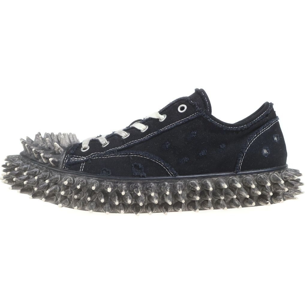doublet (ダブレット) 26SS DIRTY SPIKE TOE CAP CANVAS SNEAKER