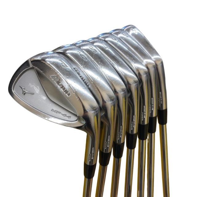 【中古】 ミズノ MP-64 8S アイアンセット IR Dynamic Gold (フレックスS) メンズ 男性用 右利き 右用 Cランク ゴルフクラブ