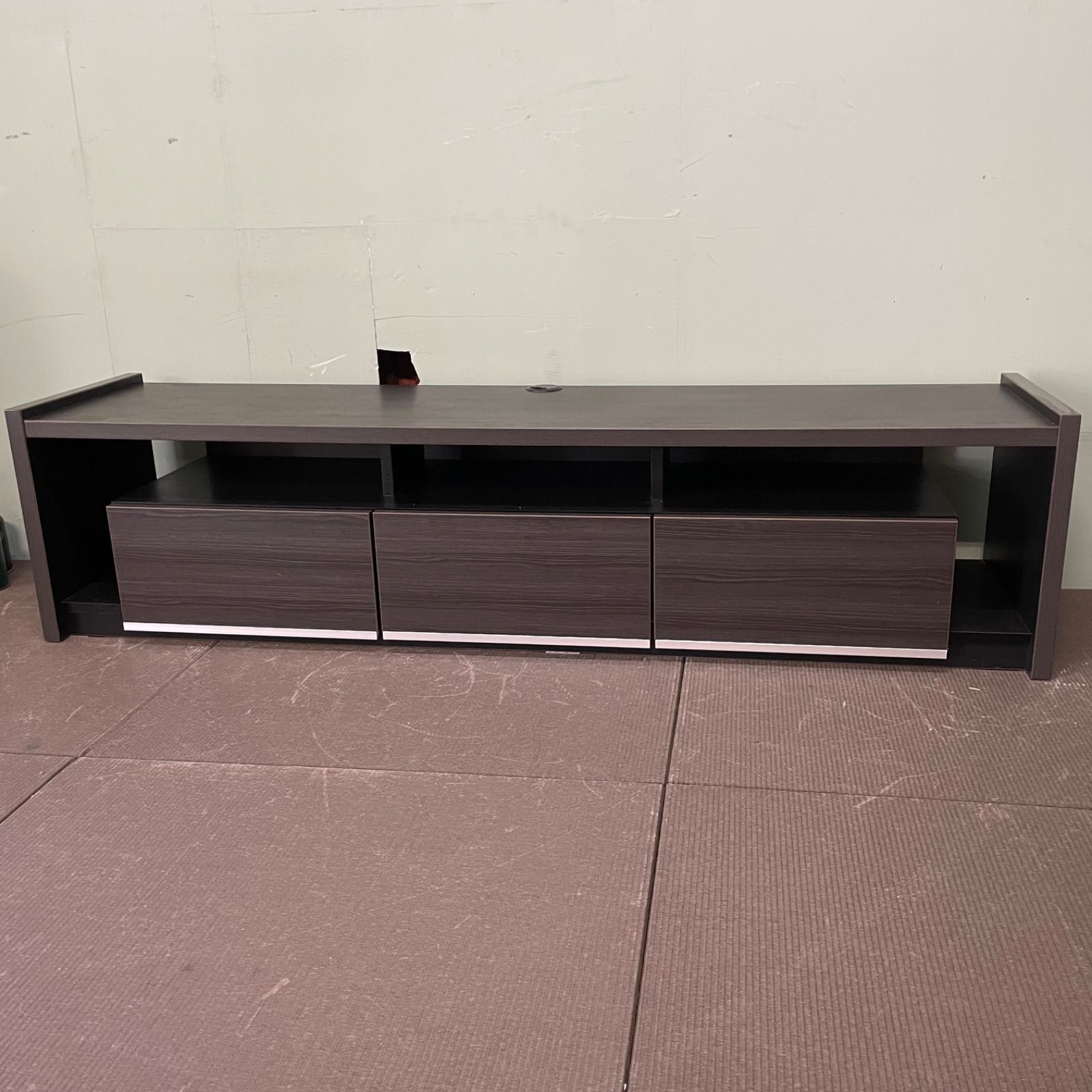 ♭ テレビ台 ローボード 幅180cm ブラウン 収納 引き出し 2F