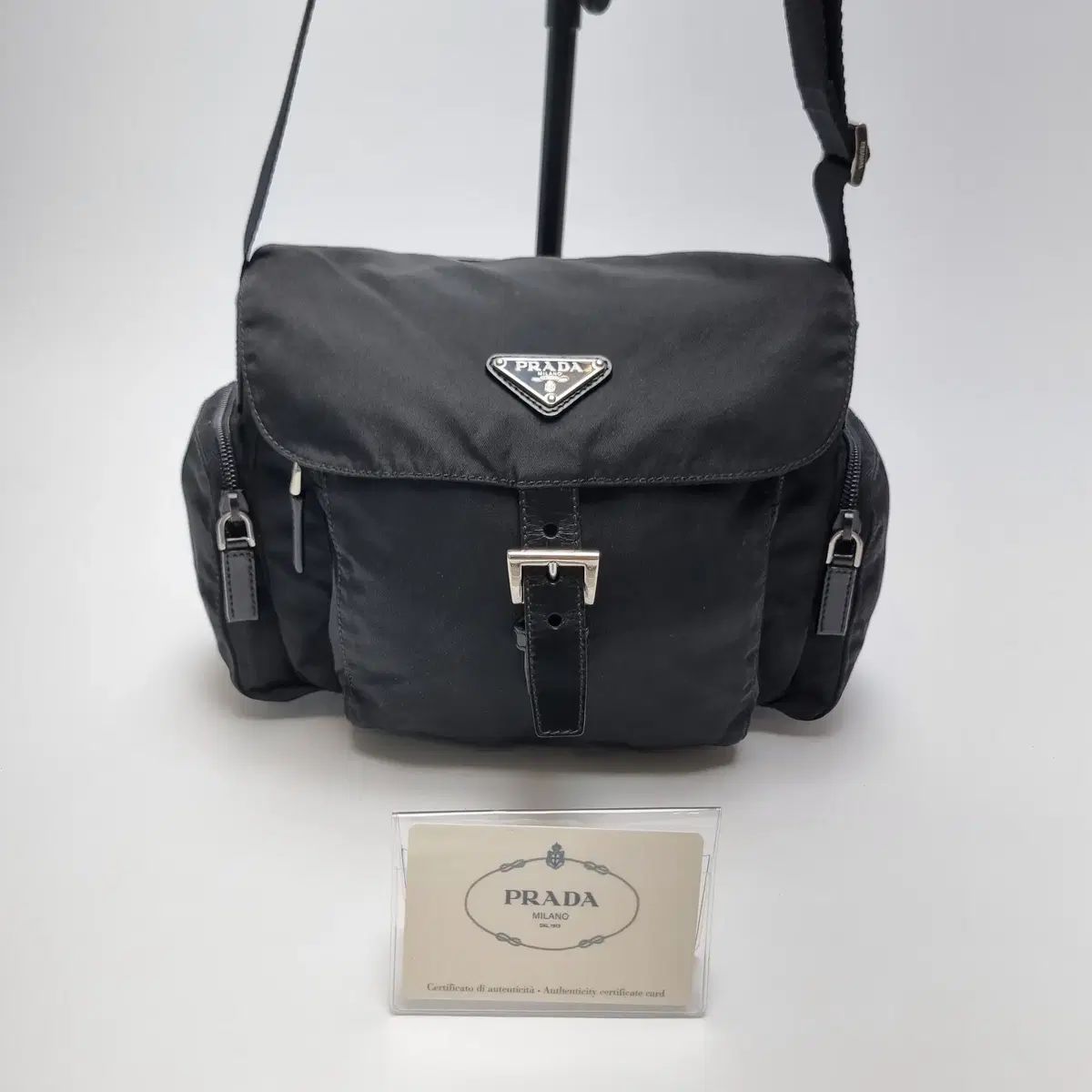 PRADA プラダ サイドポケット メッセンジャーバッグ クロスバッグ ユニセックス (高品質 新モデル ギャランティカード)