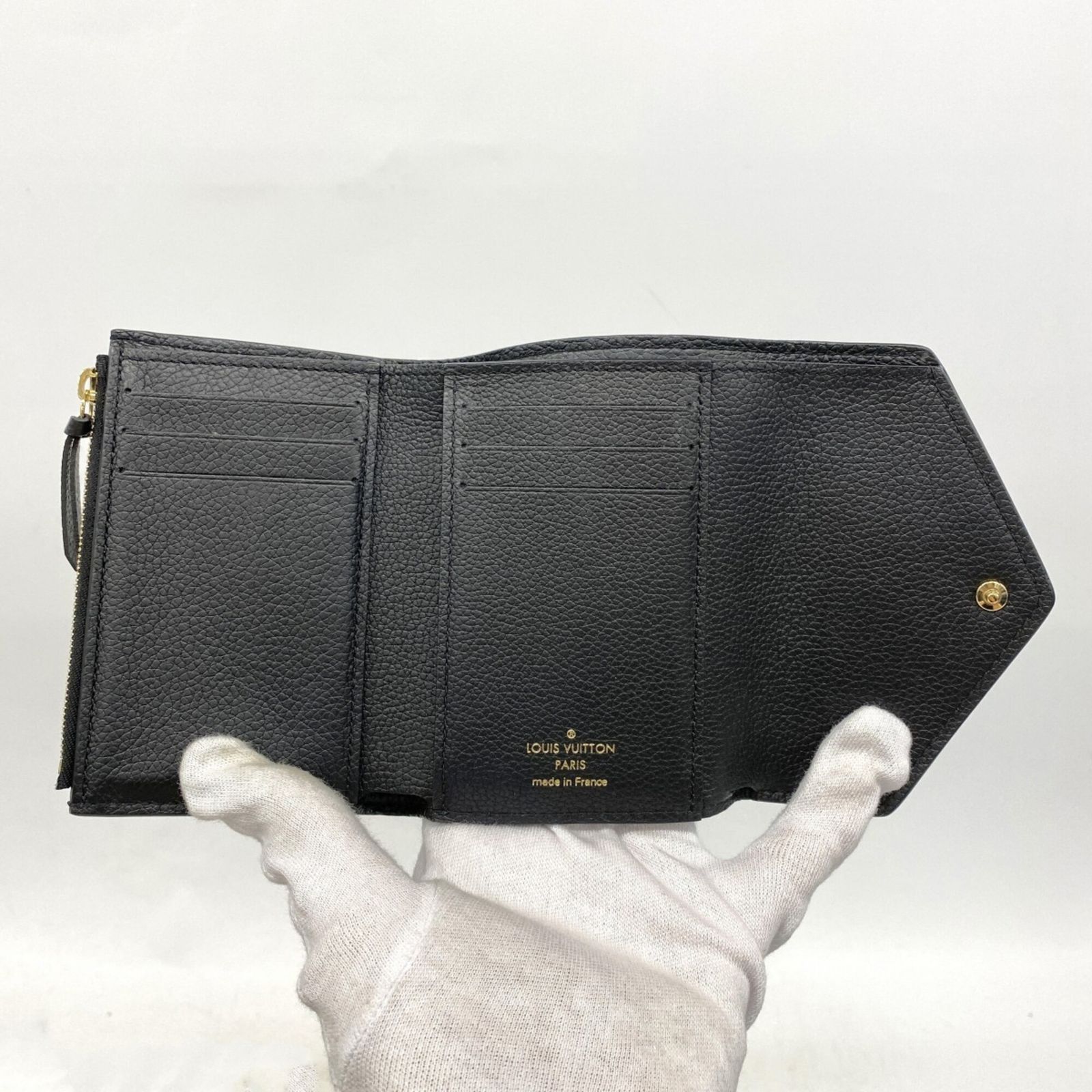 ルイ・ヴィトン(Louis Vuitton) ルイ・ヴィトン 三つ折り財布 モノグラム・アンプラント バイカラー ポルトフォイユヴィクトリーヌ M80968 ブラック ベージュレディース ルイ・ヴィトン(Louis Vuitton) ルイ・ヴィトン 三つ折り財布 モノグラム・アンプラント バイカラー ポルトフォイユヴィクトリーヌ M80968 ブラック ベージュレディース