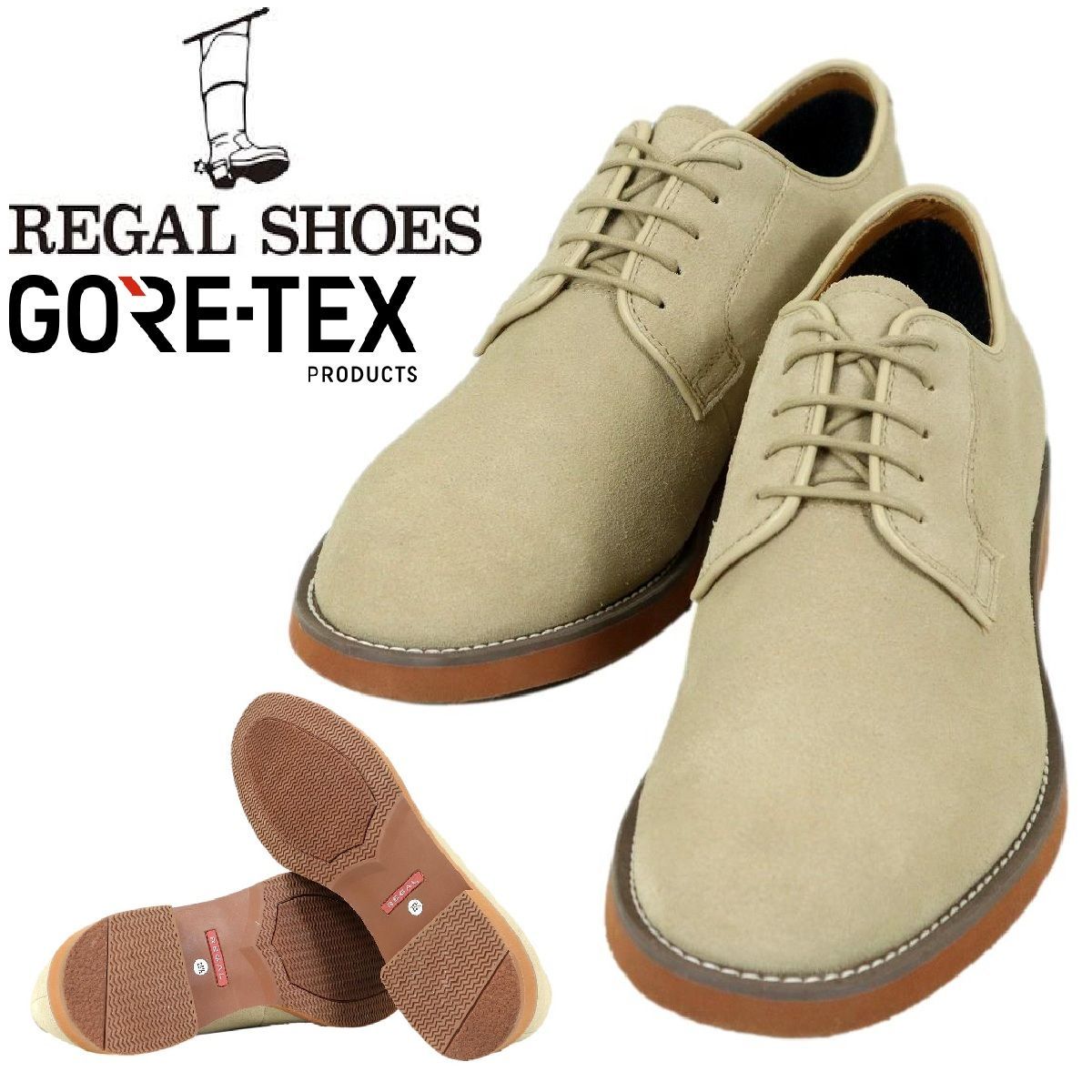 S3831】【新品同様】【GORE-TEX】REGAL リーガル レザーシューズ 