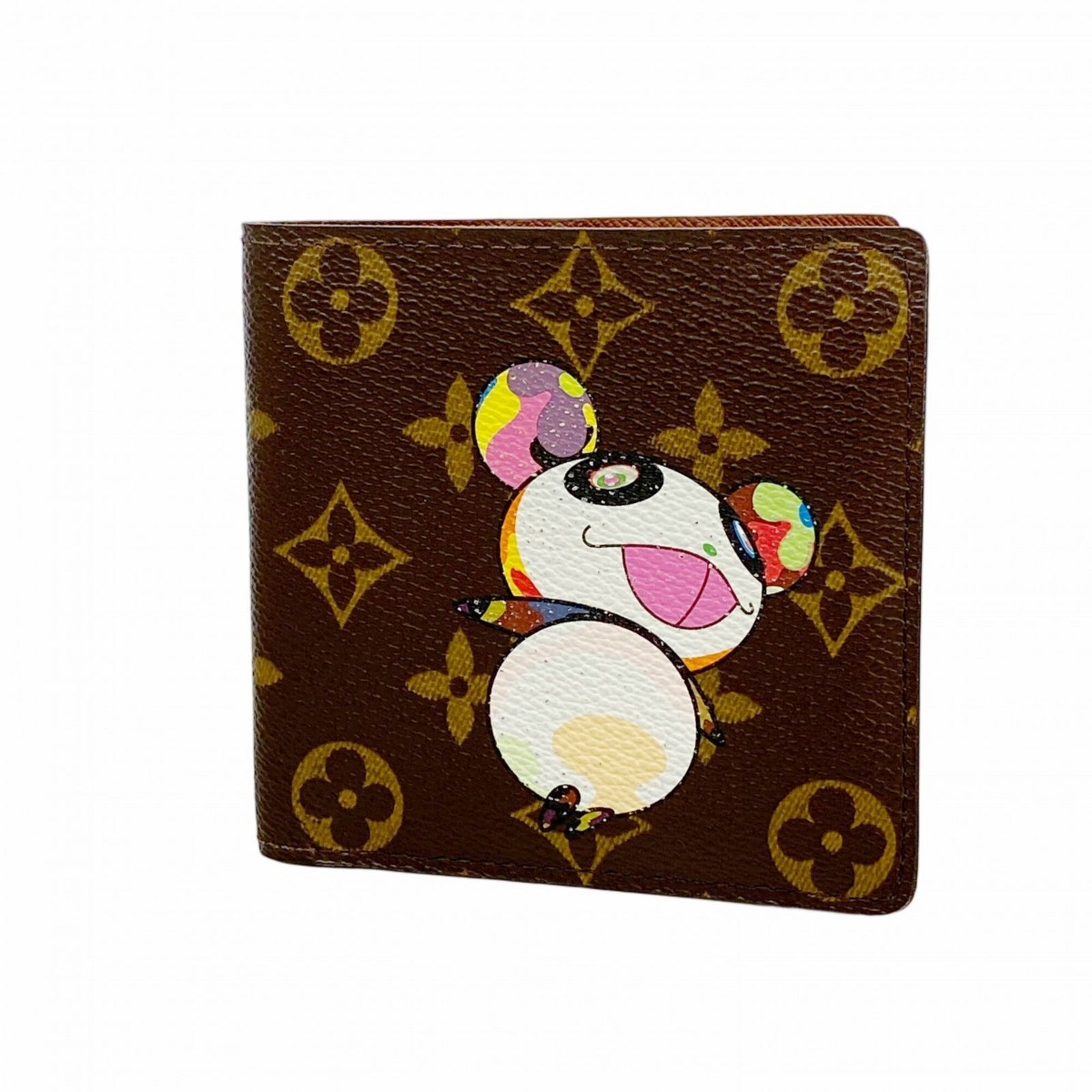 ルイ・ヴィトン(Louis Vuitton) ルイ・ヴィトン 財布 モノグラム・パンダ 村上隆 ポルトビエカルトクレディモネ M61666 ブラウンメンズ