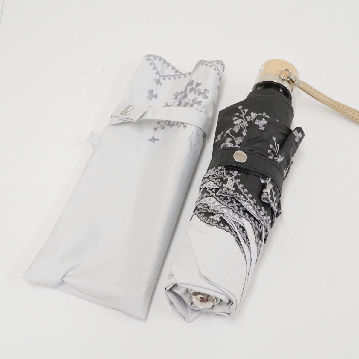 日傘 LANVIN COLLECTION ランバンコレクション USED美品 晴雨兼用 刺繍