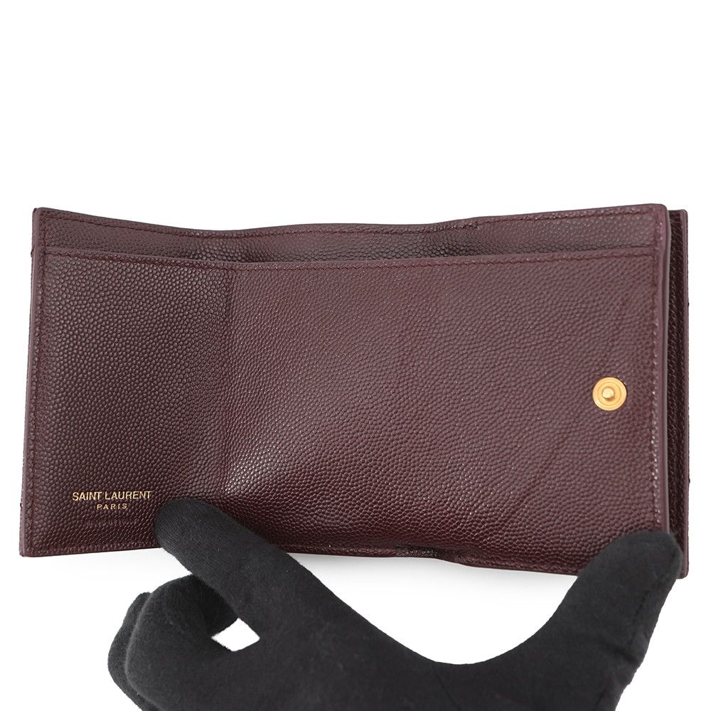 サンローランパリ 三つ折り財布 モノグラム オリガミ タイニーウォレット レザー 668274 SAINT LAURENT PARIS 財布 サンローランパリ 三つ折り財布 モノグラム オリガミ タイニーウォレット レザー 668274 SAINT LAURENT PARIS 財布