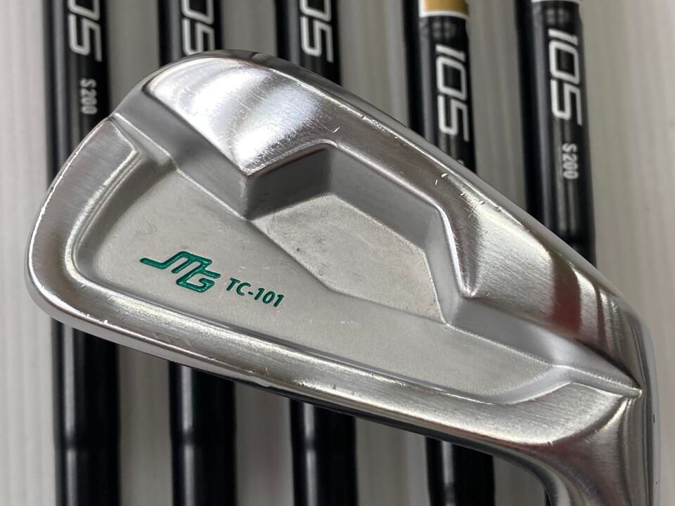 ミウラ　TC-101　ﾀﾞｲﾅﾐｯｸｺﾞｰﾙﾄﾞ105　ブラック　S200フレックス　アイアンセット　中古【最短即日発送】