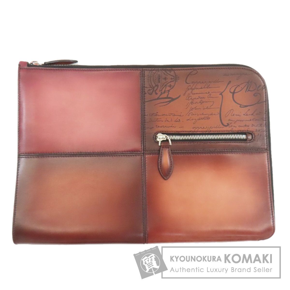 Berluti ベルルッティ ニノTGM カリグラフィー クラッチバッグ カーフ レディース [中古]