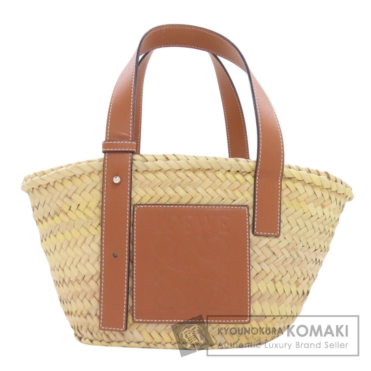 LOEWE ロエベ バスケットバッグ スモール ハンドバッグ ラフィア