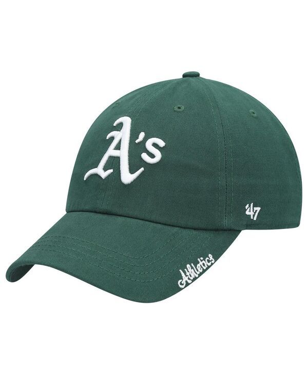 47 ブランド レディース アクセサリー 帽子 47 Brand Womens Green Oakland Athletics Teamiata Clean Up Adjustable Hat Green グリーン