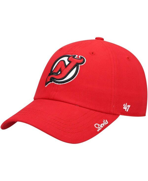 47 ブランド レディース アクセサリー 帽子 ジャージー 47 Brand Womens Red New Jersey Devils Teamiata Clean Up Adjustable Hat Red レッド