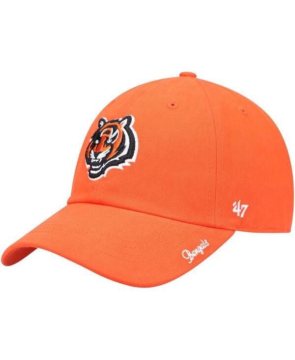 47 ブランド レディース アクセサリー 帽子 ロゴ 47 Brand Womens Orange Cincinnati Bengals Miata Clean Up Secondary Logo Adjustable Hat Orange オレンジ