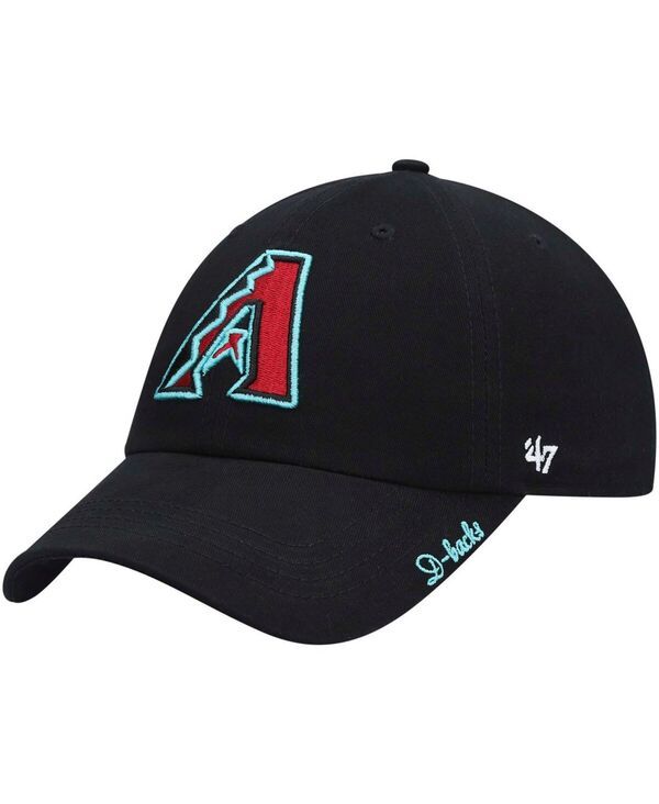 47 ブランド レディース アクセサリー 帽子 47 Brand Womens Black Arizona Diamondbacks Teamiata Clean Up Adjustable Hat Black ブラック
