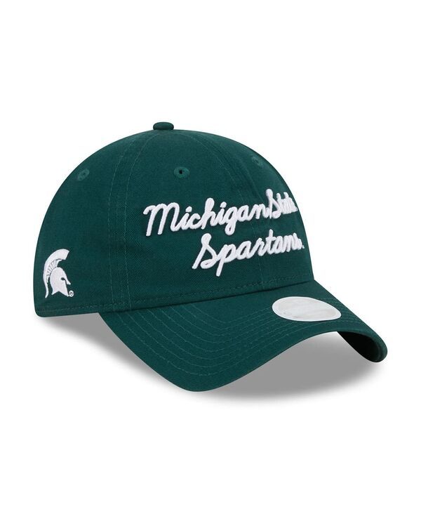 ニューエラ レディース アクセサリー 帽子 New Era Womens Green Michigan State Spartanscript 9TWENTY Adjustable Hat Green グリーン