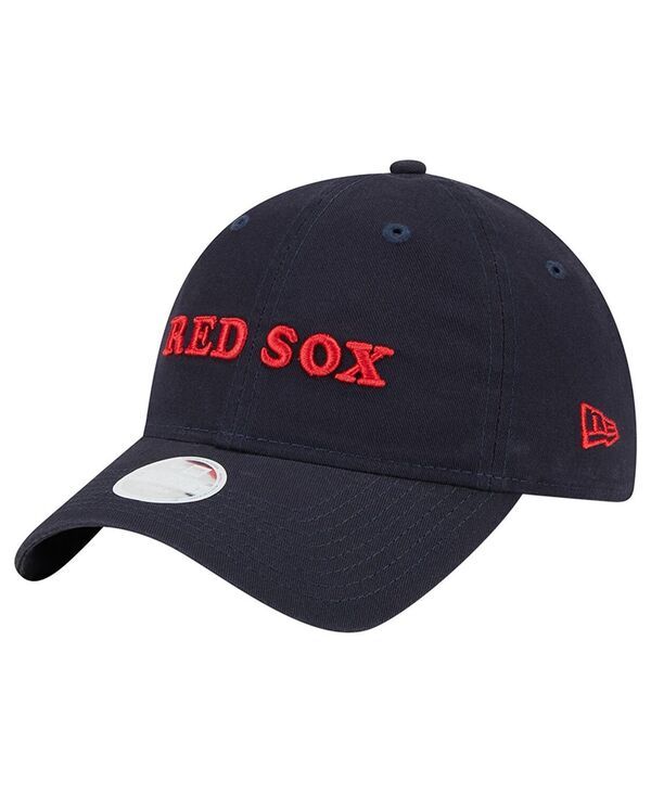 ニューエラ レディース アクセサリー 帽子 New Era Womens Navy Boston Red Sox Shoutout 9TWENTY Adjustable Hat Navy ネイビー