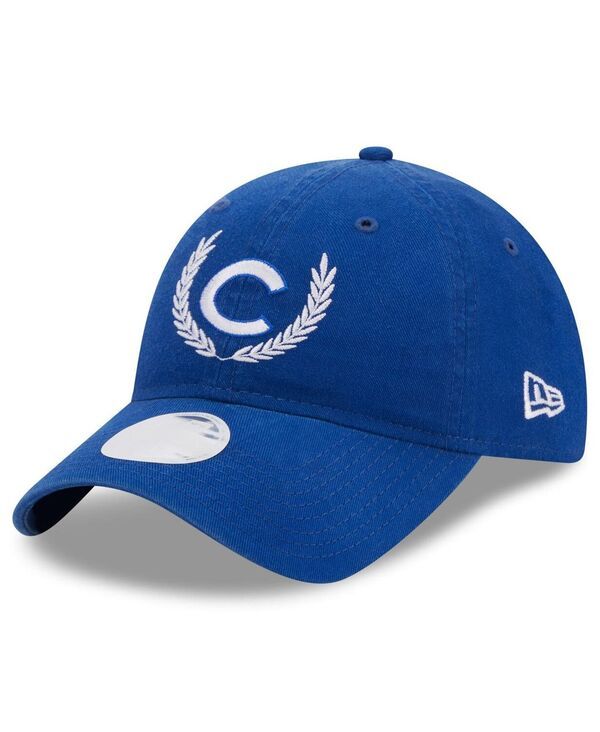 ニューエラ レディース アクセサリー 帽子 New Era Womens Royal Chicago Cubs Leaves 9TWENTY Adjustable Hat Royal