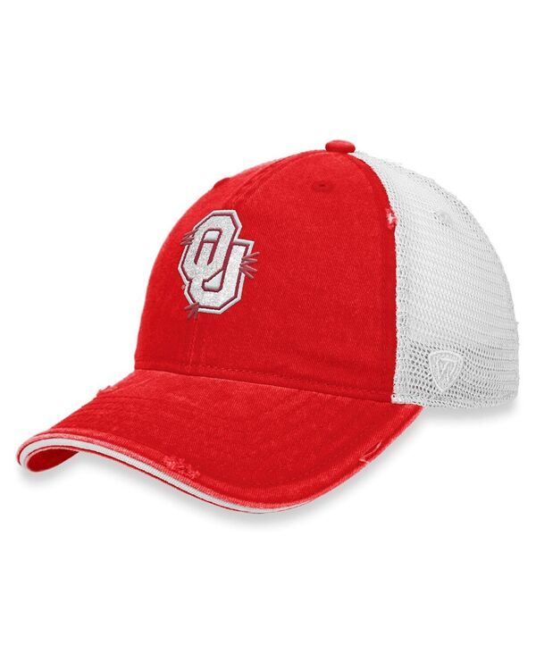 トップオブザワールド レディース アクセサリー 帽子 Top of the World Womens Crimson White Oklahoma Sooners Radiantrucker Snapback Hat Crimson White ホワイト