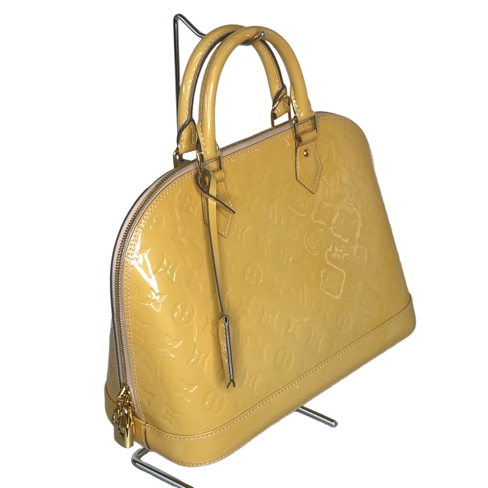 極美品✨ LOUIS VUITTON モノグラムヴェルニ リードPM イエロー系 LOUIS VUITTON ルイ・ヴィトン ハンドバッグ モノグラム ヴェルニ