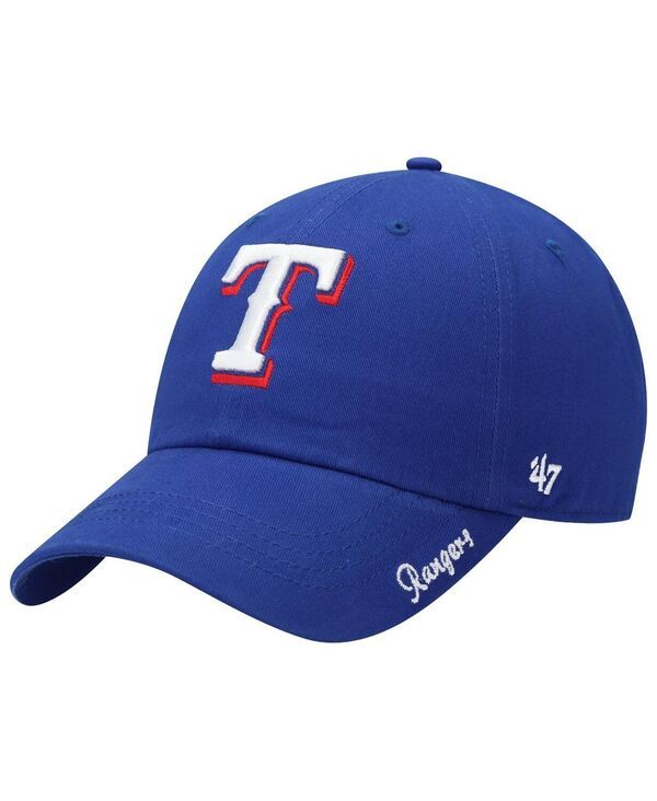 47 ブランド レディース アクセサリー 帽子 47 Brand Womens Royal Texas Rangers Teamiata Clean Up Adjustable Hat Royal