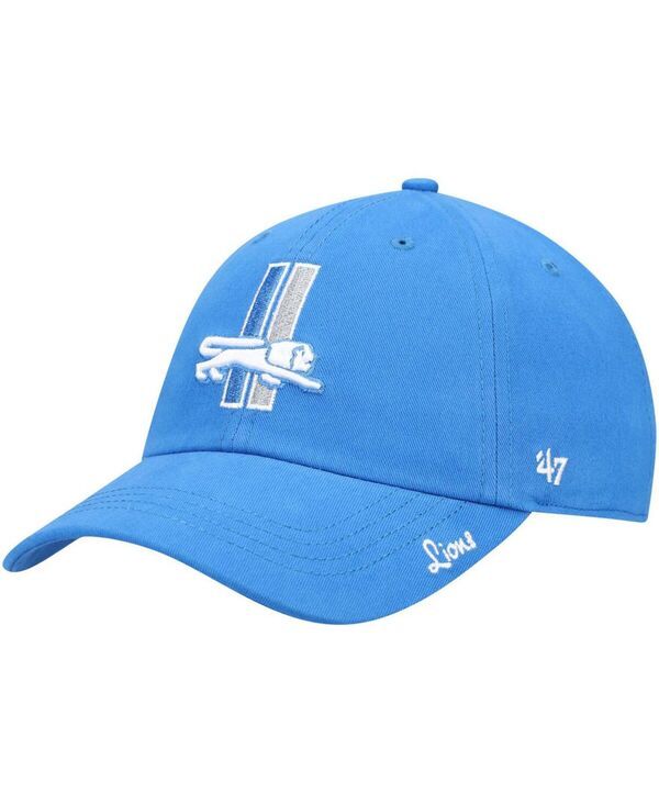 47 ブランド レディース アクセサリー 帽子 47 Brand Womens Blue Detroit Lions Miata Clean Up Legacy Adjustable Hat Blue ブルー