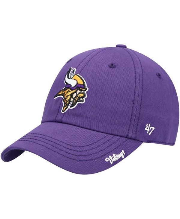 47 ブランド レディース アクセサリー 帽子 47 Brand Womens Purple Minnesota Vikings Miata Clean Uprimary Adjustable Hat Purple パープル