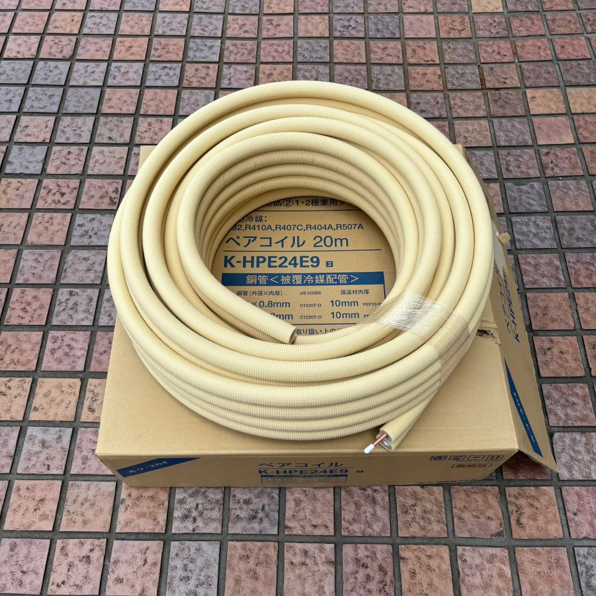 オーケースカイ ペアコイル 2分4分 K-HPE24E(保温材10mm) 【未使用 