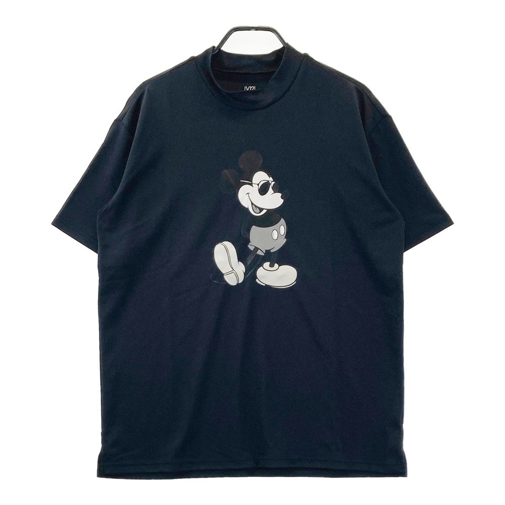 サイズ：XL V12 ヴィトゥエルヴ ×Disney ハイネック 半袖Tシャツ ミッキー ネイビー系 [240101709670] ゴルフウェア メンズ ストスト