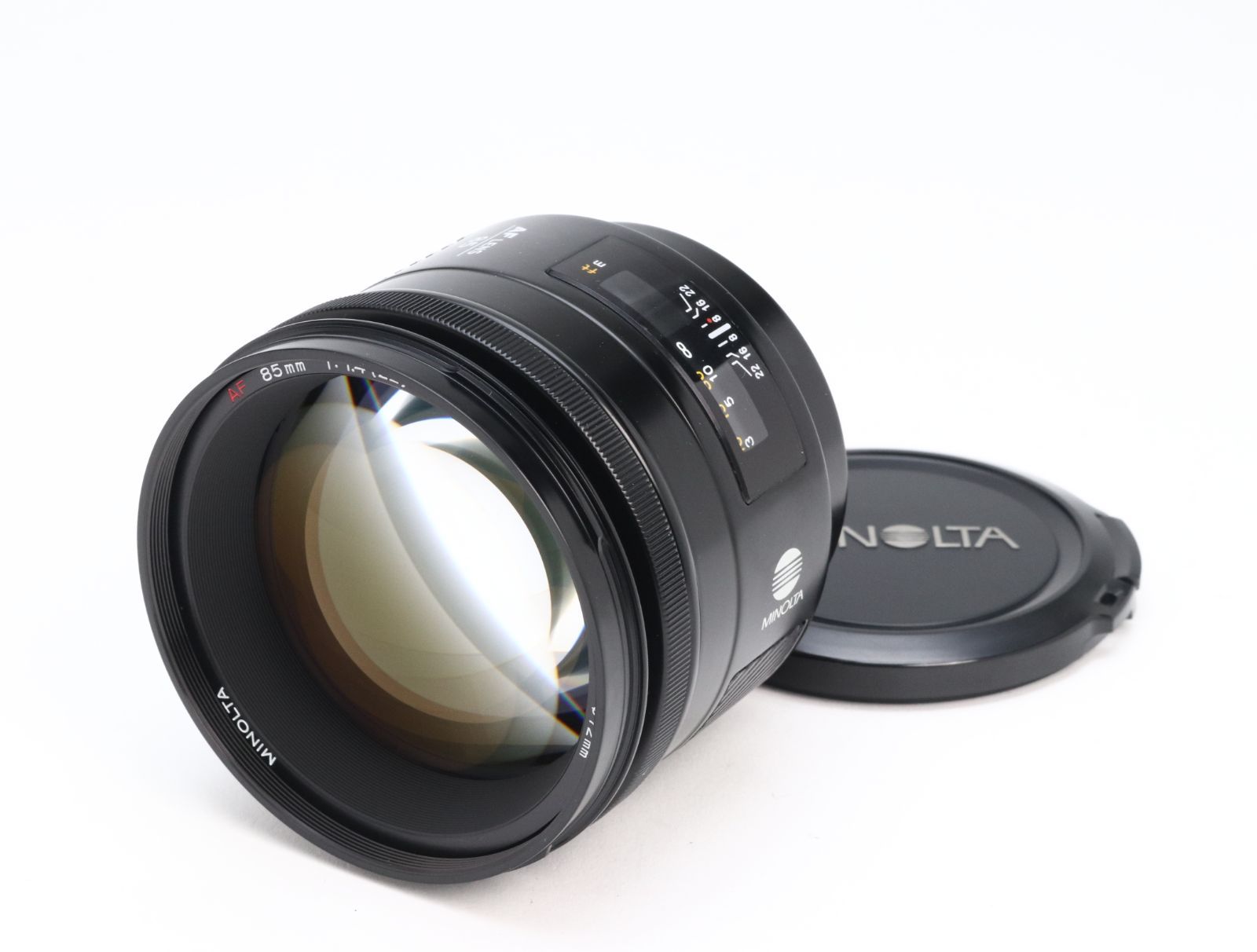 AA- (極上品) MINOLTA ミノルタ AF 85mm F1.4 初期不良返品対応 55-364