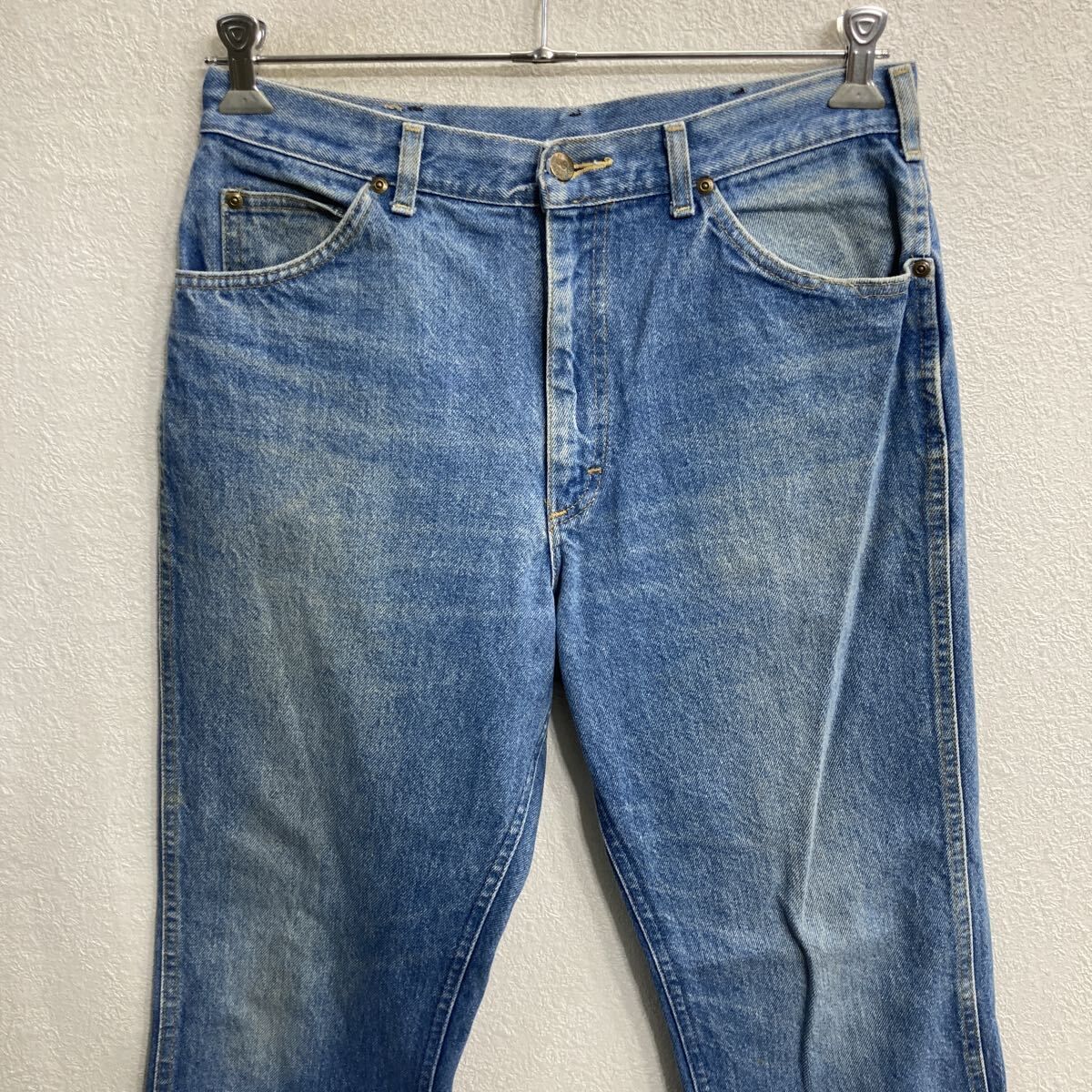 90s USA製 Lee デニムパンツ W34 ブルー リー ジップアップ ～90年代 