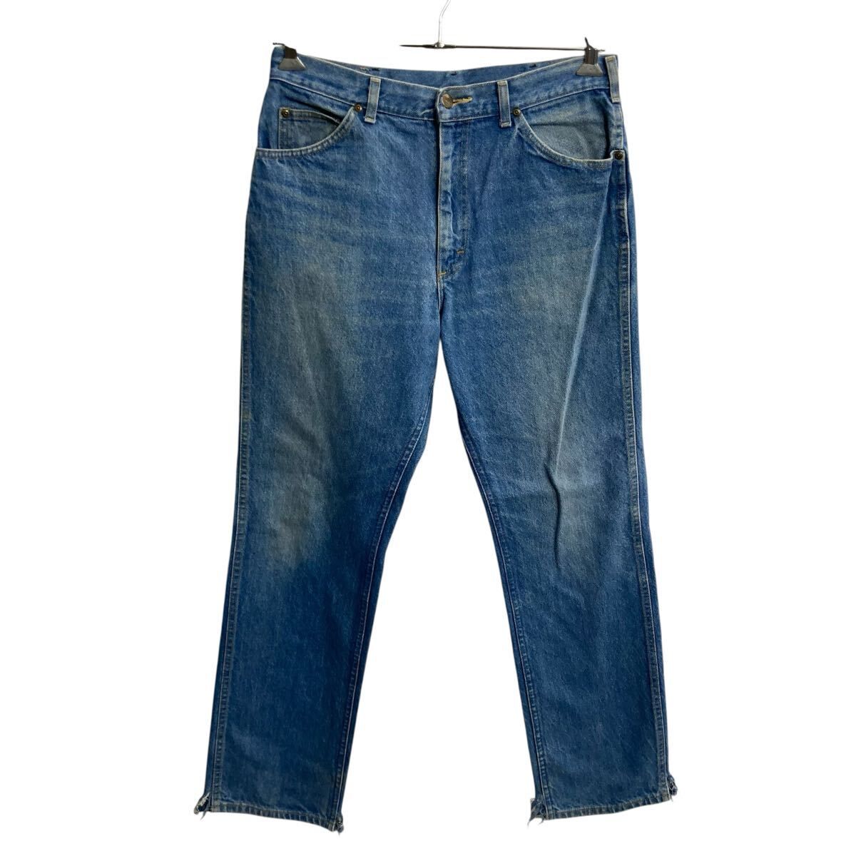 90s USA製 Lee デニムパンツ W34 ブルー リー ジップアップ ～90年代 