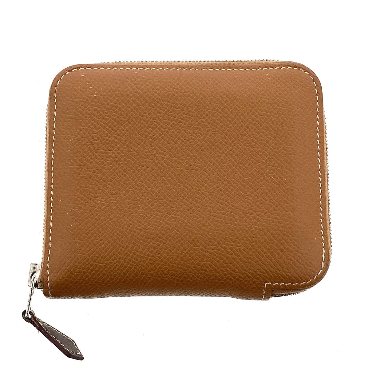 HERMES エルメス アザップ シルクイン コンパクト 王者の虎 コインケース 063214CK レディース ヴォーエプソン キャメル 中古 47,880円