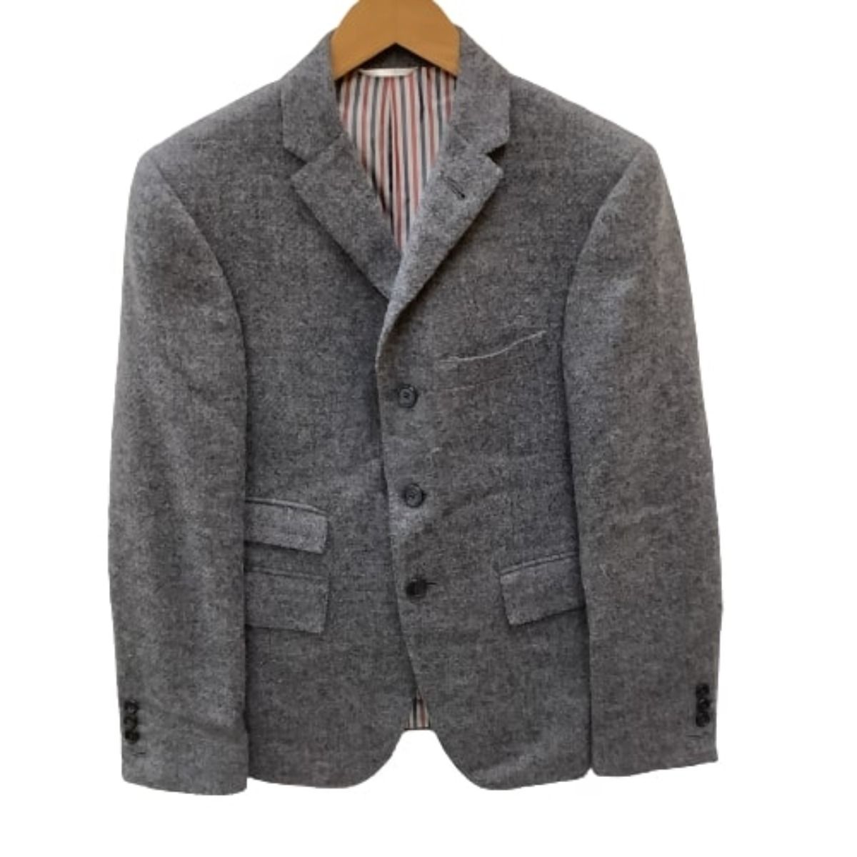 ♪♪THOM BROWNE トムブラウン メンズ ジャケット ウール SIZE 00 グレー