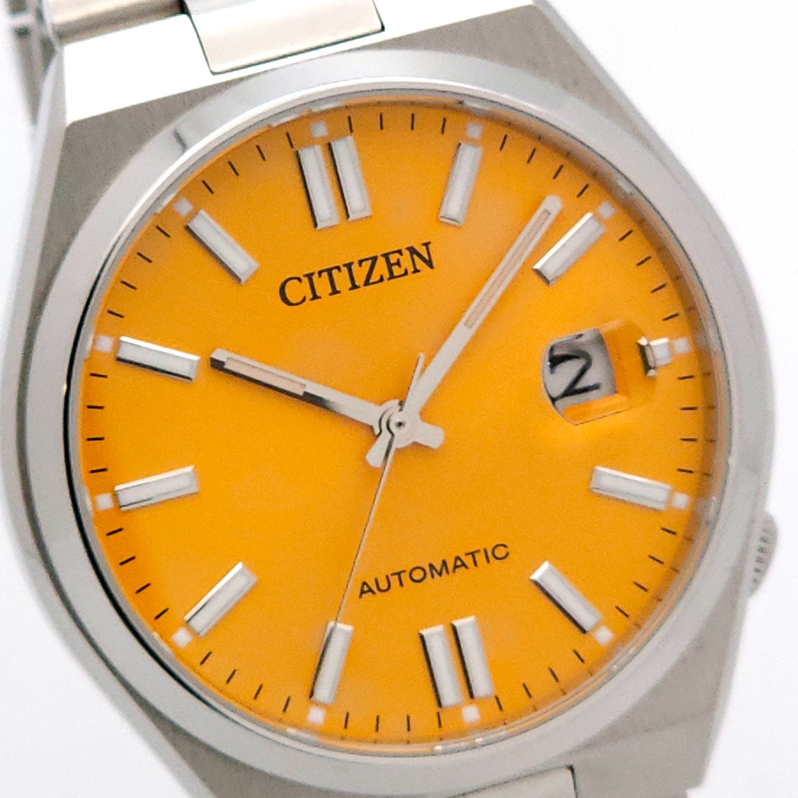 ★良品 CITIZEN シチズン TSUYOSA (ツヨサ) 8210-S126967 自動巻 動作品 裏スケ 濃黄色