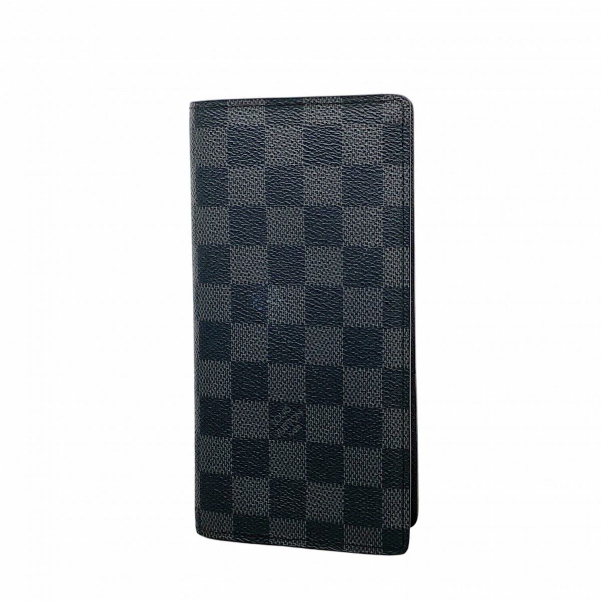 【6ee6007-k】ルイヴィトン 長財布 ダミエ・グラフィット ポルトフォイユブラザ N62665 ブラック【中古】メンズ