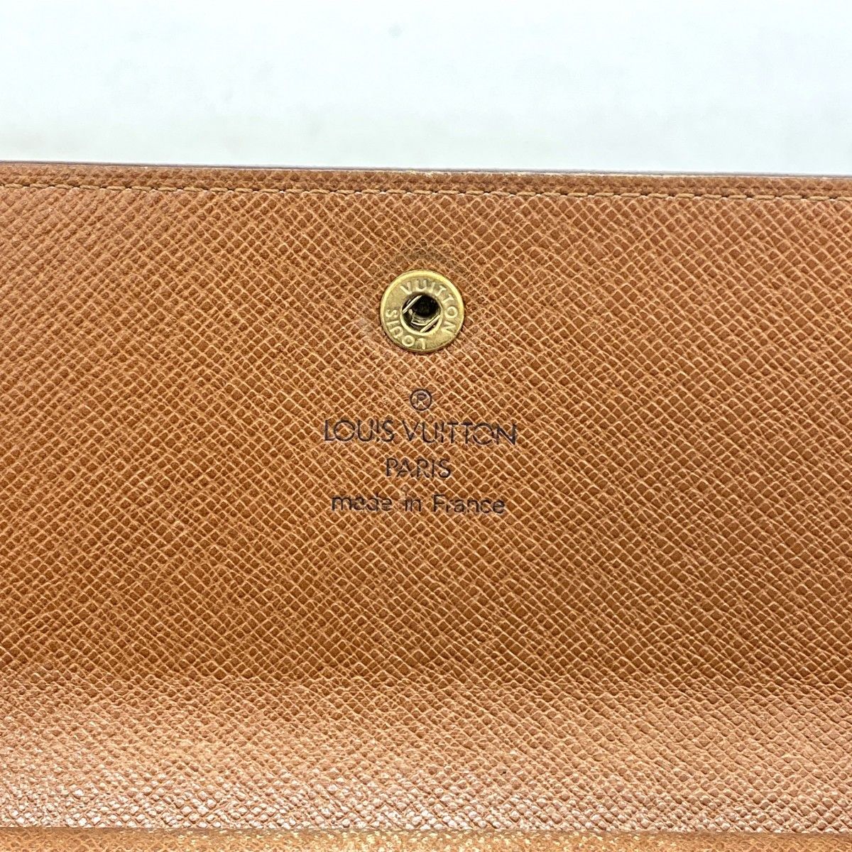 【6fa0158】ルイヴィトン 三つ折り長財布 モノグラム ポルトフォイユインターナショナル M61215 ブラウン【中古】メンズ レディース ユニセックス