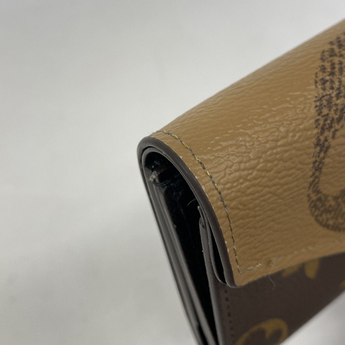 【6fa0181-k】ルイヴィトン 三つ折り財布 モノグラム・リバース ポルトフォイユゾエ M80725 ブラウン【中古】レディース 【6fa0181-k】ルイヴィトン 三つ折り財布 モノグラム・リバース ポルトフォイユゾエ M80725 ブラウン【中古】レディース